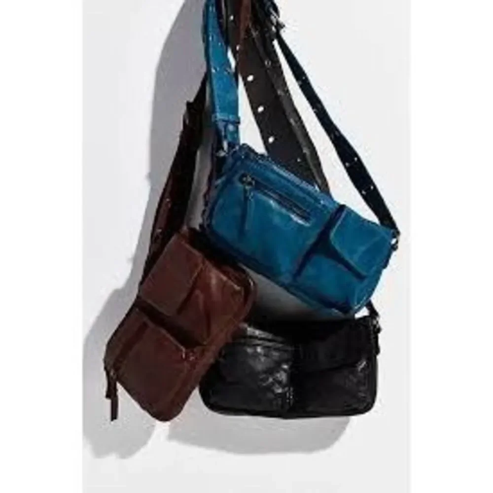 Free People Wade Sling Leather Shoulder Bag